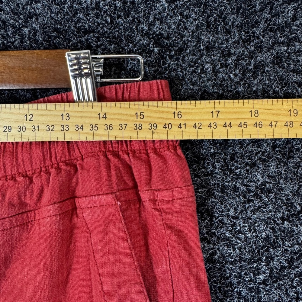 Kut from the Kloth Red Linen Blend Jogger Pants KB35601 Medium - Picture 5 of 7